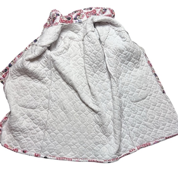 Vintage 80s Mickey Mouse And Minnie Overcoat Long Quilted Jacket - Picture 4 of 6